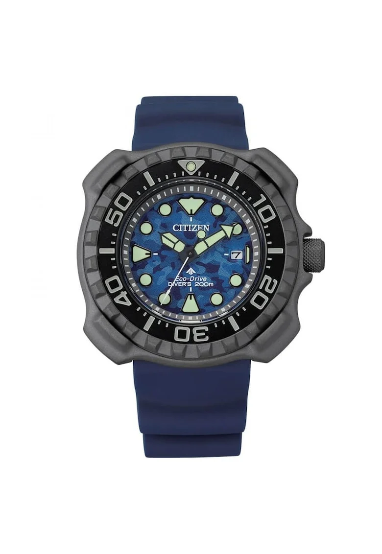 Ceas barbătească  Promaster Dive, quartz, titan, 46mm, curea cauciuc, rezistent la apă 20 atm