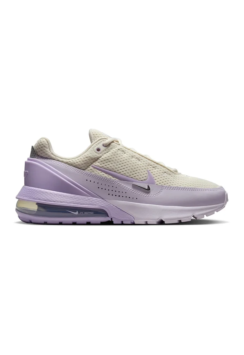 Pantofi sport low-cut cu segmente de plasa Air Max Pulse, Alb fildes/Lila