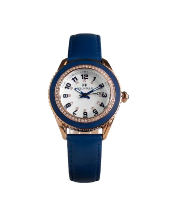 Ceas de mână  quartz, inox, piele naturală, 36mm