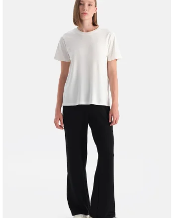 Pantaloni de trening cu talie medie, Negru