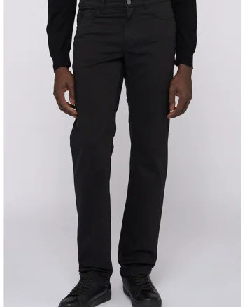 Pantaloni regular fit, Negru