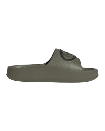 Papuci Adilette 00s cu imprimeu logo, Verde masliniu