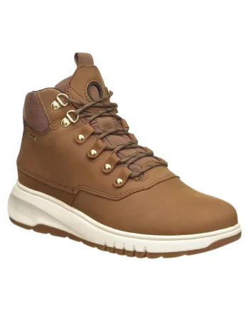 Ghete dama  Aerantis, piele nubuk, maro,
