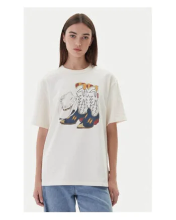 Tricou dama,  Bumbac, Ecru,