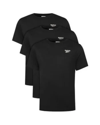 Set 3 tricouri barbati,  negru, 100% bumbac