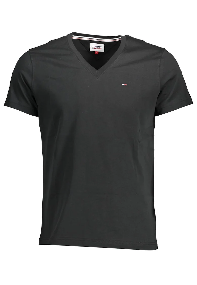 Tricou barbati Regular fit bumbac organic cu anchior negru, Black Grain