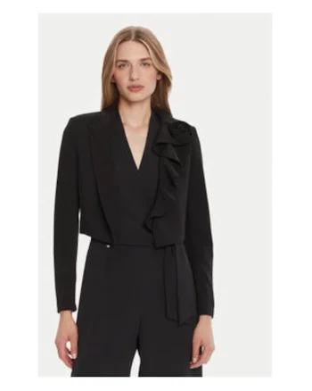 Bolero dama,  negru, 96% poliester, 4% elastan