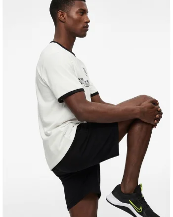 Pantaloni scurti cu talie medie, Negru
