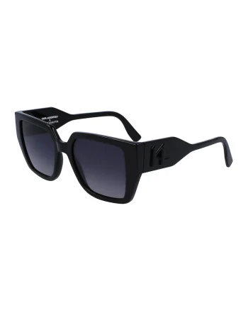 Ochelari de soare cat-eye Karl Lagerfeld x Amber Valletta, Negru