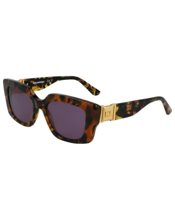 Ochelari de soare  KL6125S-234, maro Havana, lentile mov, 52x17x140cm