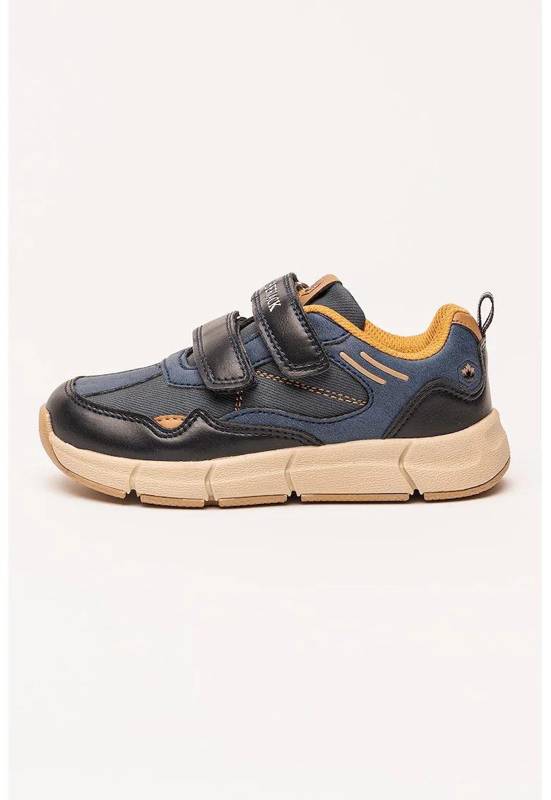 Pantofi sport low-cut cu velcro, Albastru inchis/Albastru prafuit/Bleumarin