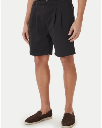 Pantaloni scurti barbati,  casual, negru, bumbac