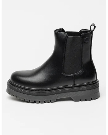 Ghete Chelsea cu platforma, Negru