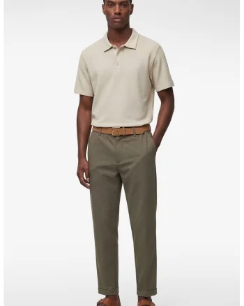 Tricou polo regular fit cu model uni, Bej deschis