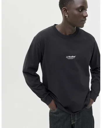 Bluza lejera din bumbac organic, Negru