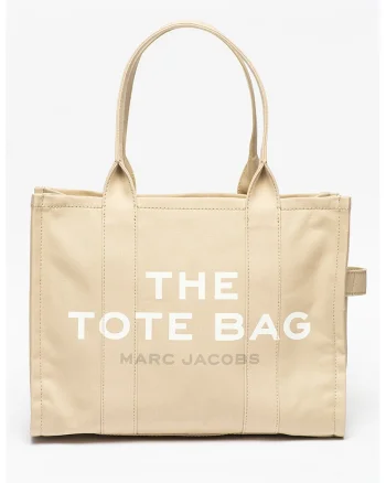 Geanta tote mare The Canvas, Bej/Alb optic