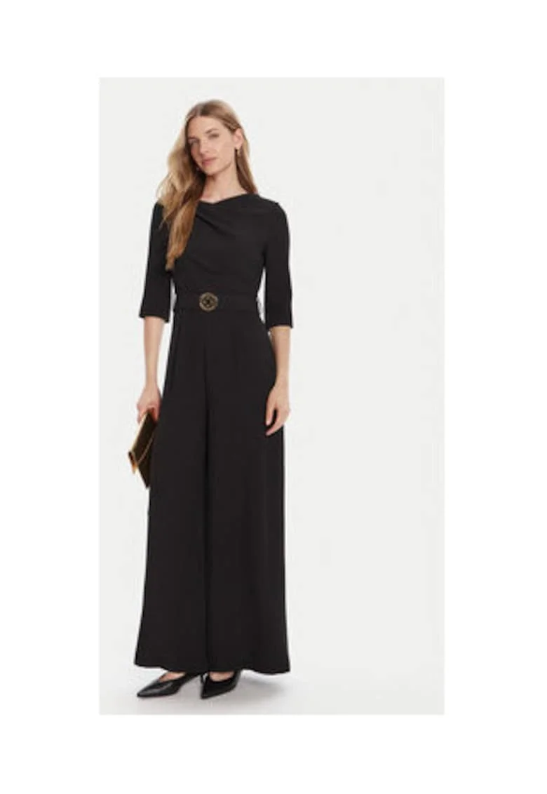 Salopeta dama,  neagra, poliester