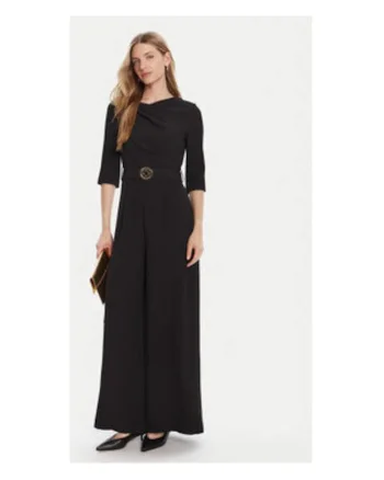 Salopeta dama,  neagra, poliester