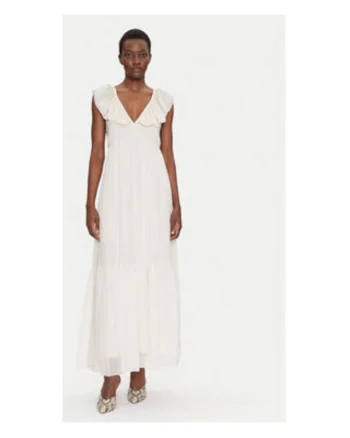 Rochie de vara,  bej, 70% viscoza, 30% matase,