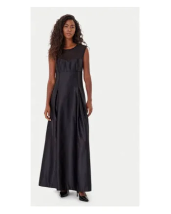 Rochie cocktail Dama,  negru, 100% poliester