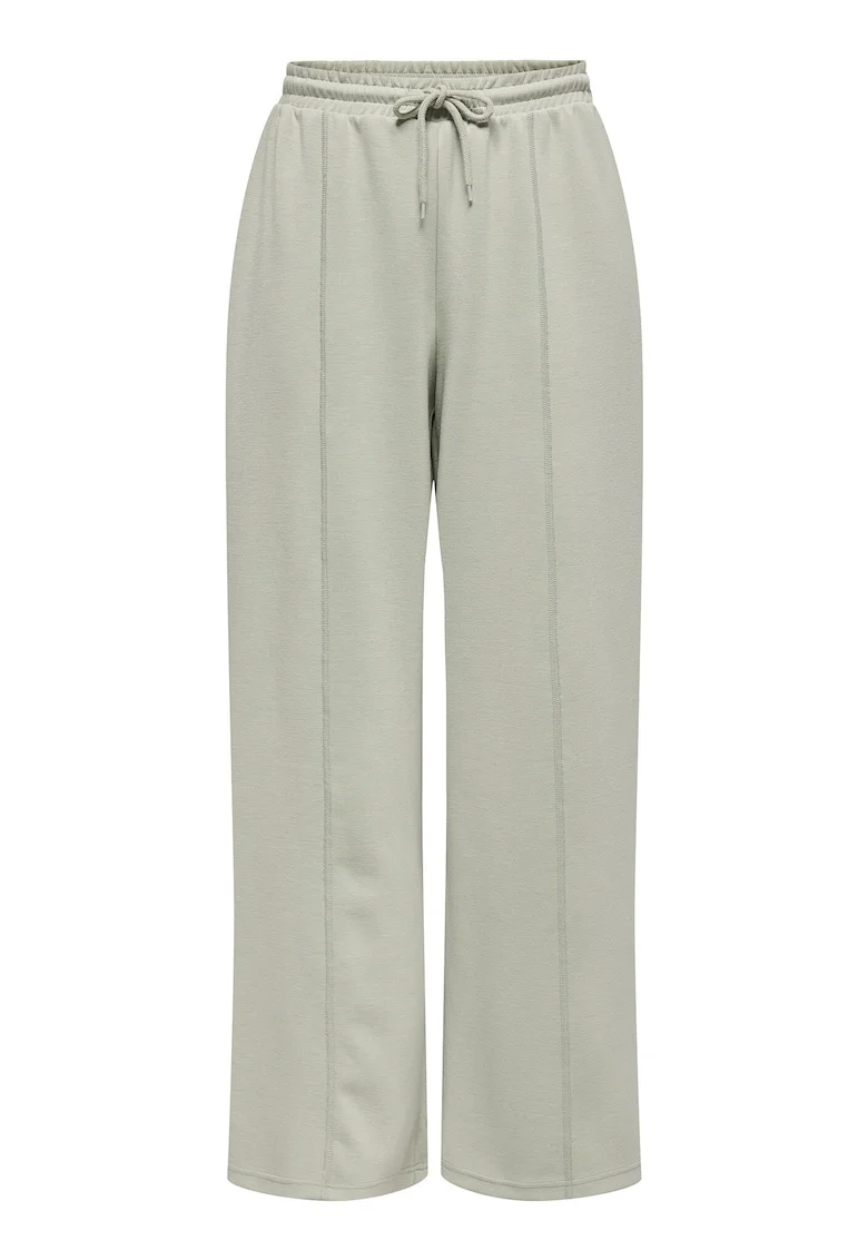Pantaloni dama,  trening, verde, 60% poliester, 40% viscoza,