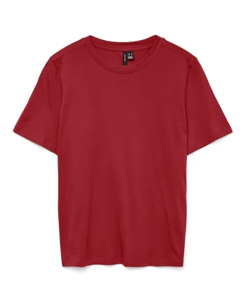 Tricou dama,  visiniu, 100% bumbac organic,