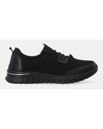 Pantofi sport din piele pentru femei, negri Pantofi sport din piele pentru femei, negri