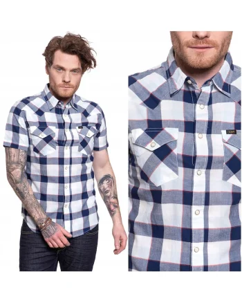 Camasa  Slim Fit, alb, Alb/Negru
