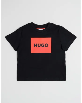 Tricou de bumbac cu imprimeu logo, Rosu/Negru