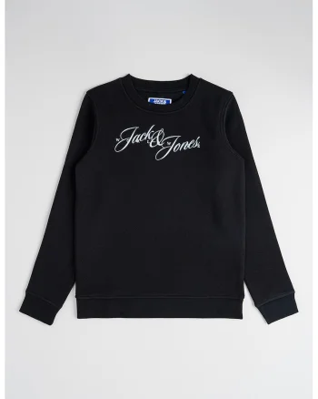 Bluza de trening cu imprimeu logo, Alb/Negru/Albastru deschis