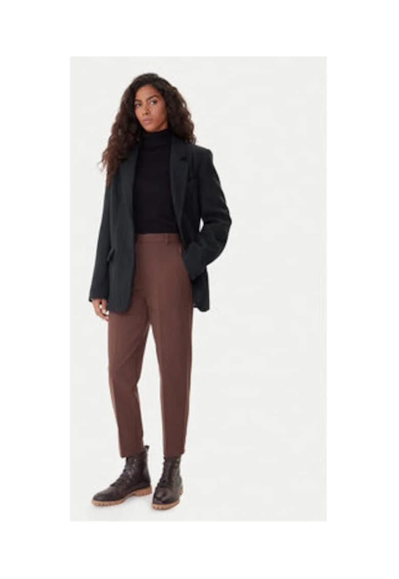 Sacou dama,  negru, 78% poliester, 20% lana,