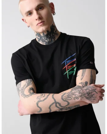 Tricou regular fit de bumbac cu decolteu la baza gatului