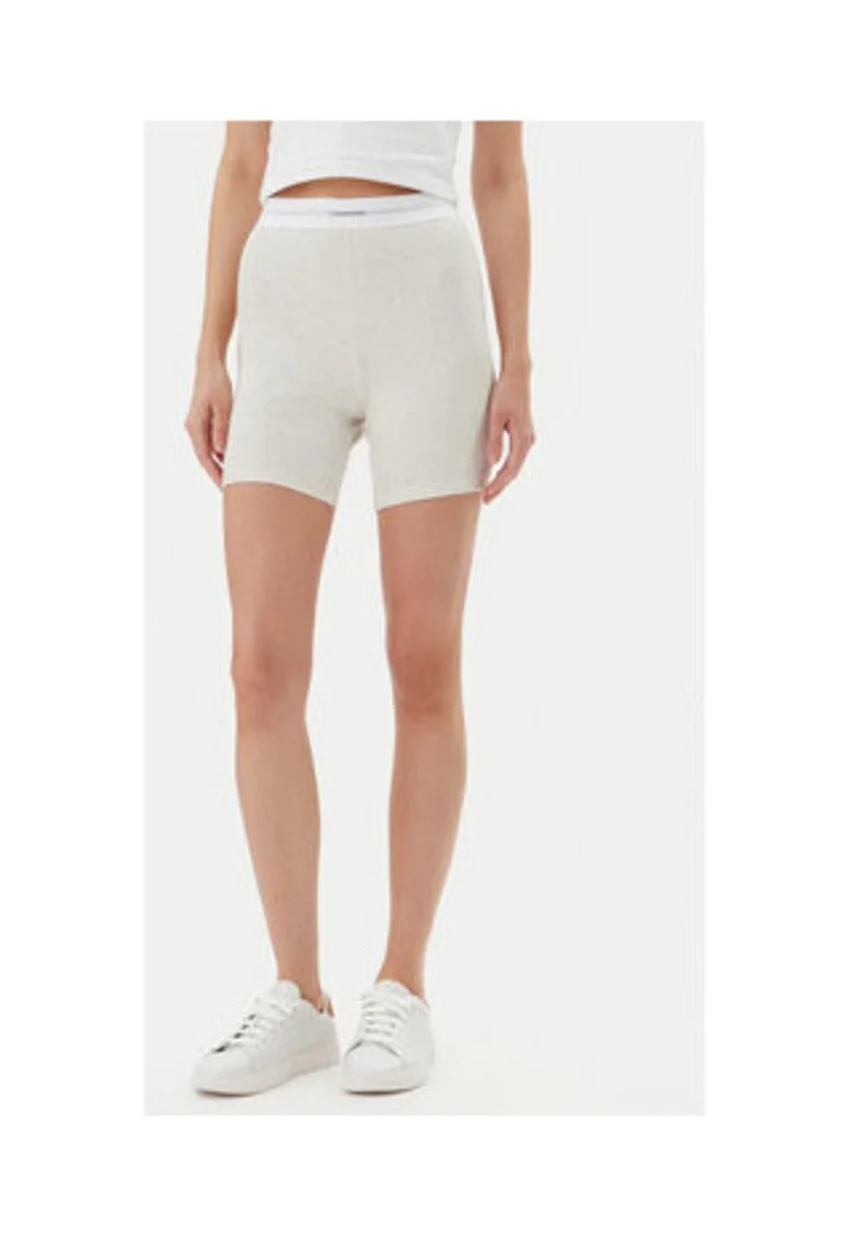Pantaloni scurti de pijama pentru femei,  bumbac/elastan, gri,
