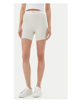 Pantaloni scurti de pijama pentru femei,  bumbac/elastan, gri,