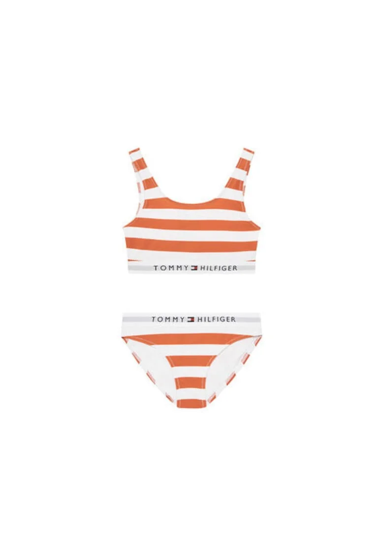 Costum de baie Fata,  Portocaliu, 80% nailon, 20% elastan, 14/16Y