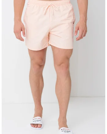 Pantaloni scurti de baie cu talie ajustabila, Piersica