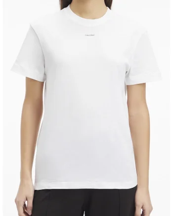Tricou cu logo, Alb