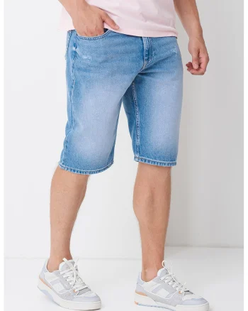 Bermude de denim Ryan, Albastru deschis