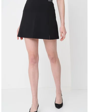 Fusta mini cu croiala in A, Negru