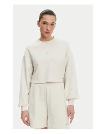 Bluza trening dama,  bumbac, bej, Bej