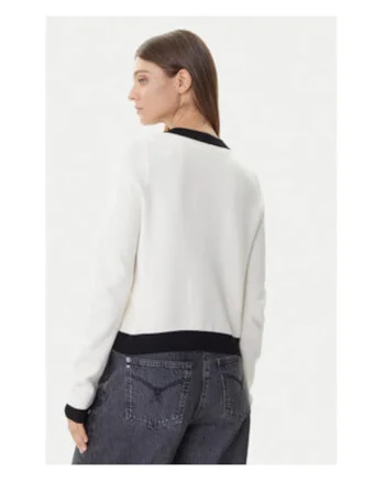 Cardigan dama,  Ecru, viscoza