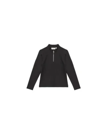 Bluza fete,  negru, viscoza/poliamida/elastan, 16 ani,