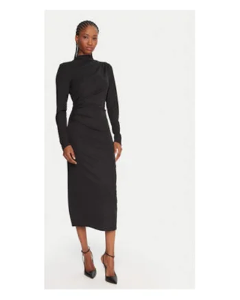 Rochie cocktail  95% poliester, 5% elastan, Negru