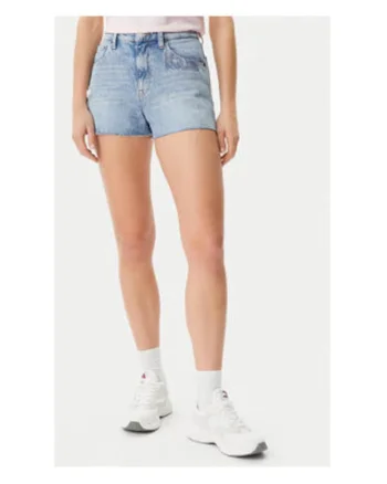 Pantaloni scurti din denim,  albastru, bumbac/bumbac reciclat,