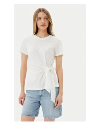 Tricou dama,  Ecru, 100% bumbac,