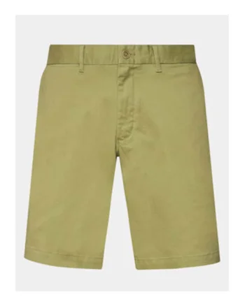 Pantaloni scurti Barbati,  Verde, 50% bumbac organic, 47% bumbac, 3% elastan,
