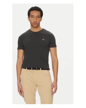 Tricou barbati,  negru, 60% bumbac, 40% poliester reciclat