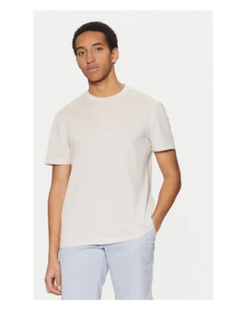 Tricou barbati,  bej, 100% bumbac organic,