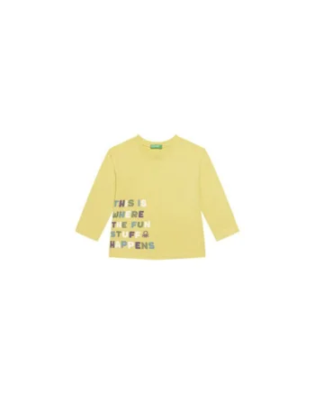 Bluza copii,  galben, 100% bumbac,