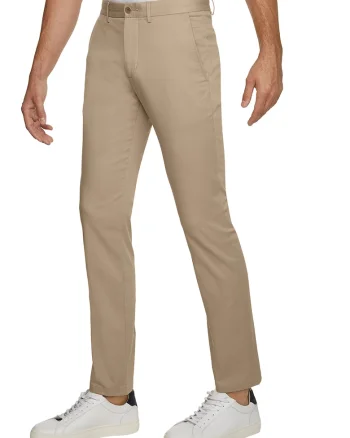 Pantaloni chino slim fit Bleeker, Maro deschis